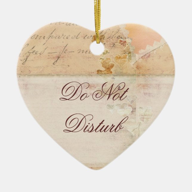 Stören Sie nicht Keramik Ornament (Vorne)