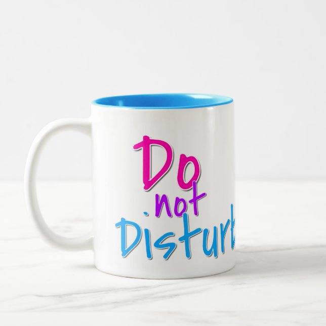 Stören Sie nicht Zweifarbige Tasse (Links)