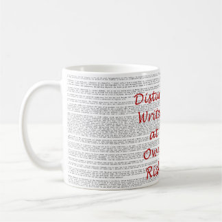 Stören Sie Verfasser an eigener Risiko-Tasse Kaffeetasse