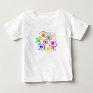 Störende Blume Burst Baby T-shirt