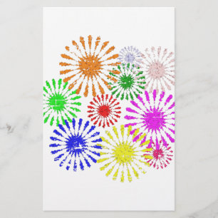 Störende Blume Burst Briefpapier