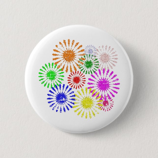 Störende Blume Burst Button (Vorderseite)