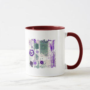 Störende Grenze - Ringer-Tasse mit zwei Seiten Tasse