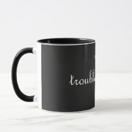 Störenfriedprinzessin! - klassisches Weiß auf Schw Tasse