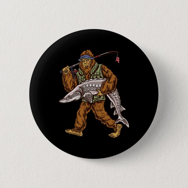 Störfischen Bigfoot Angler  Button (Vorderseite)