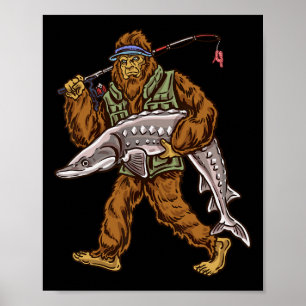Störfischen Bigfoot Angler  Poster