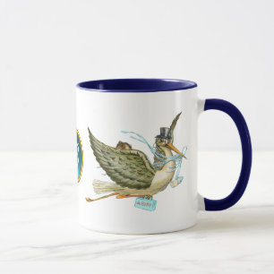 STORK BABY BOY SHOWER TASSE