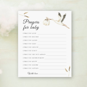 Stork Baby Duschgebet für Baby