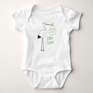 Stork Baby Duwer Green Gender Neutral Baby Strampler