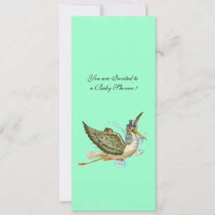 STORK BABY SHOWER EINLADUNG
