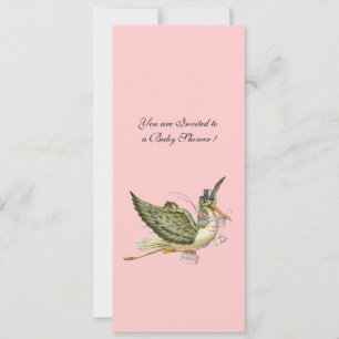STORK BABY SHOWER, EINLADUNG