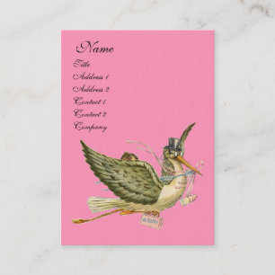 STORK BABY SHOWER VISITENKARTE