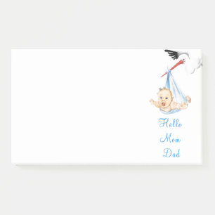 Stork Carry Baby Funny Post-it® Notes Post-it Klebezettel
