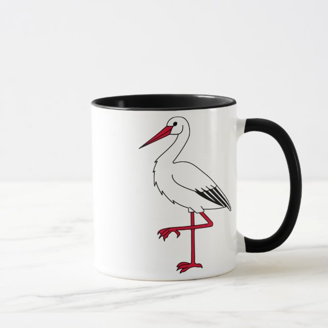 Stork Cartoon Tasse (Rechts)