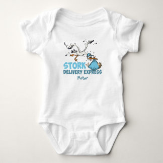 Stork Delivery – Gepersonaliseerde baby romper  Strampler