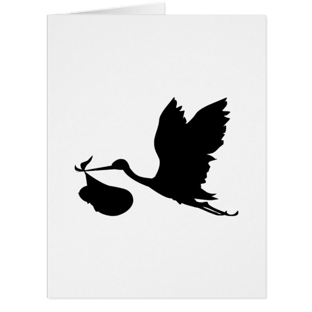 Stork et Bundle of Joy Silhouette (Devant)
