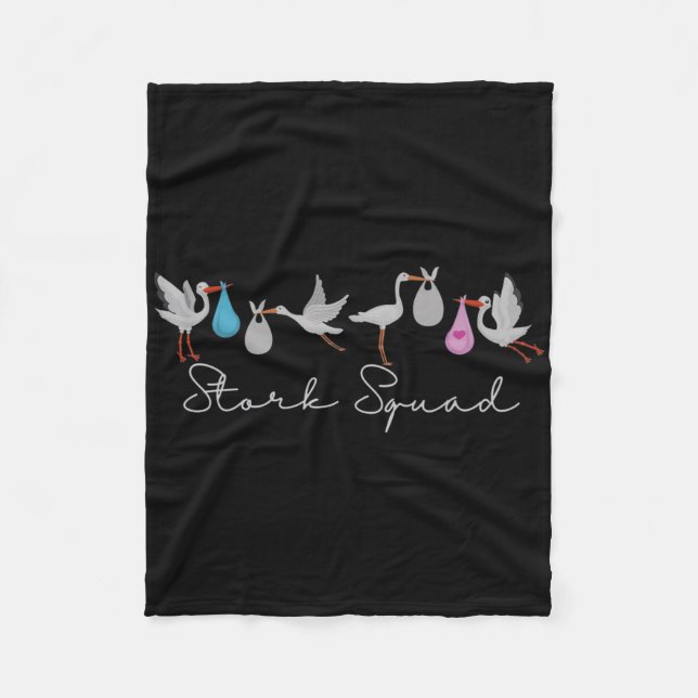 Stork Squad Nurse Labor and Delivery Edition Fleecedecke (Vorderseite)