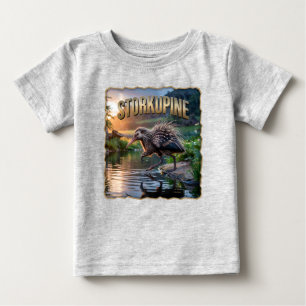 Storkupine Fotografie – Storch Stachelschwein Lust Baby T-shirt