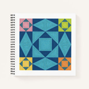 Storm am Sea QuilSquare Notebook Notizbuch