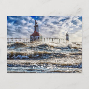 Storm at St Joseph Danke Postcard Postkarte