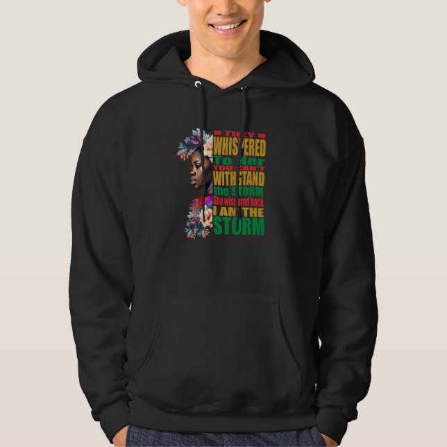 Storm BLM Black African Pride Black History Month Hoodie (Vorderseite)