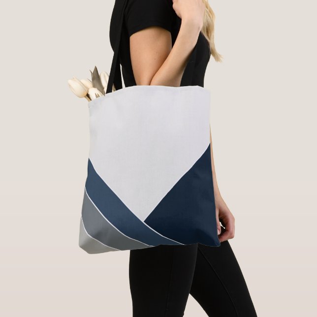 Storm Blue und Grey City Summer Zuhause Tasche (Von Nahem)