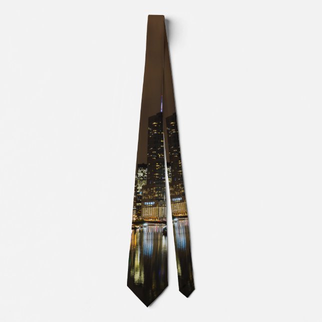 Storm Brewing Over Chicago Neck Tie Krawatte (Vorderseite)