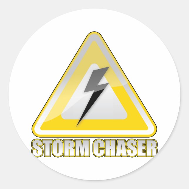 Storm Chaser Blitz 2 Runder Aufkleber (Vorderseite)