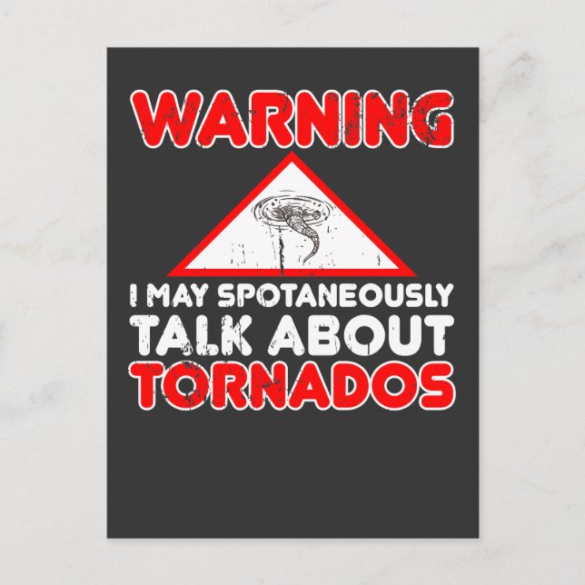 Storm Chaser Funny Storm Hunter Quote Wetter Postkarte (Vorderseite)