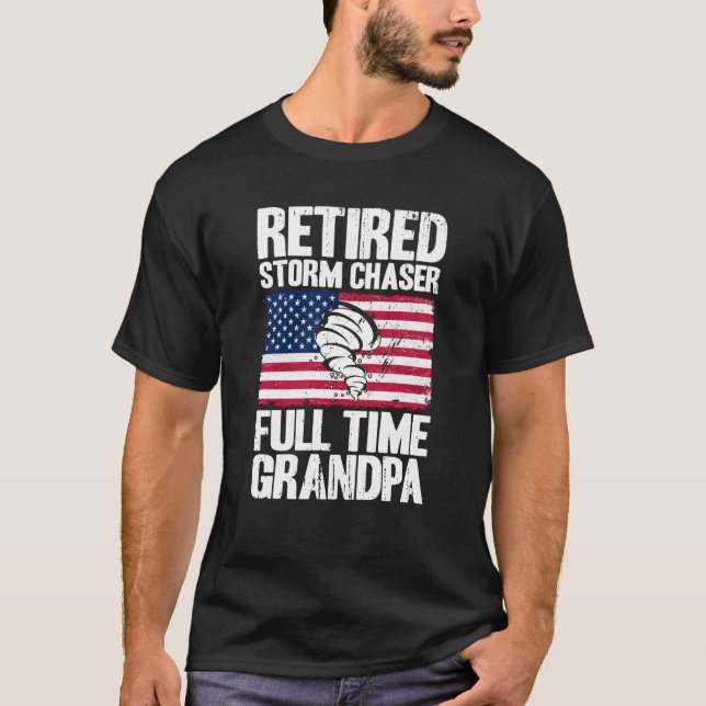 Storm Chaser Hurricane Meteorology Retired Storm C T-Shirt (Vorderseite)