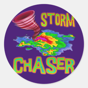 Storm Chaser Runder Aufkleber