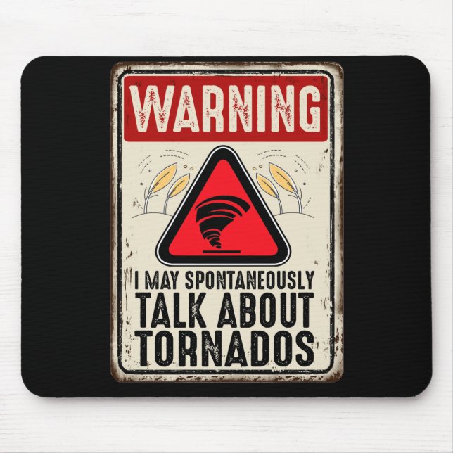 Storm Chaser Storm Hunter Zitat, ob Mousepad (Vorne)