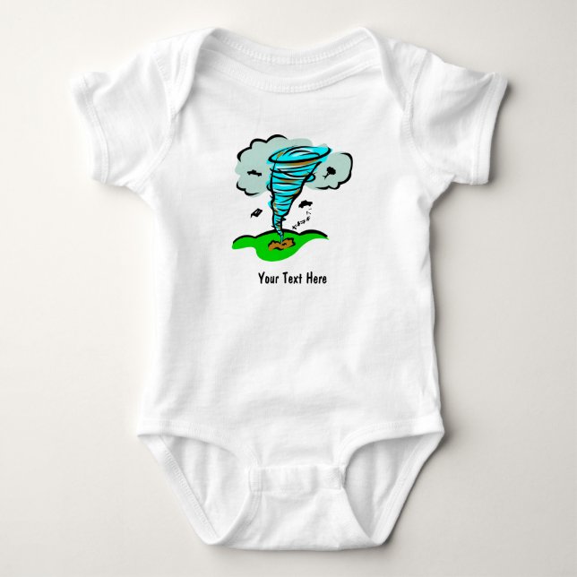 Storm Chaser Tornado Twister Wettermeteorologie Baby Strampler (Vorderseite)