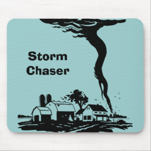 Storm Chaser Tornado Twister Wettermeteorologie Mousepad