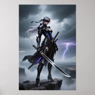Storm Edge - Poster plié Cyber Warrior