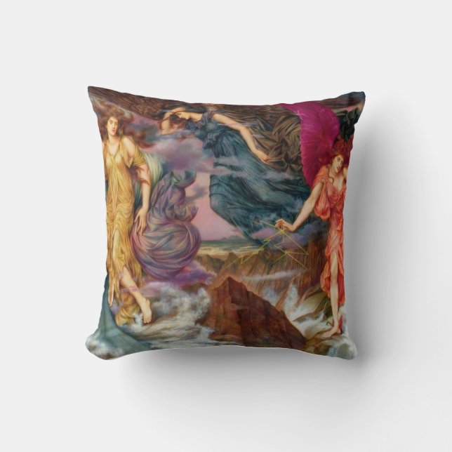 Storm Goddesses Evelyn De Morgan Hekate Kissen (Vorderseite)