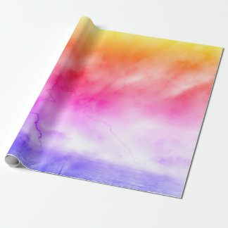 STORM IN RAINBOW-FARBEN GESCHENKPAPIER
