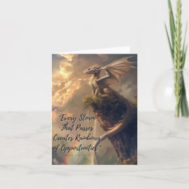 Storm-Karte übergeben Dankeskarte