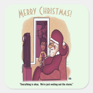 Storm Large Square Sticker
