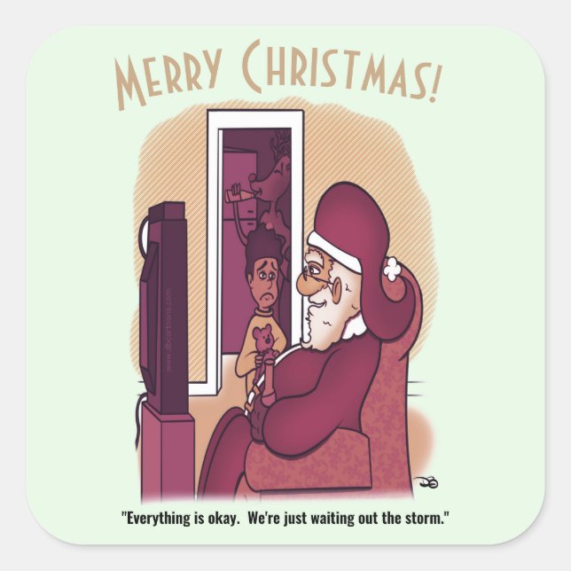 Storm Large Square Sticker (Vorderseite)