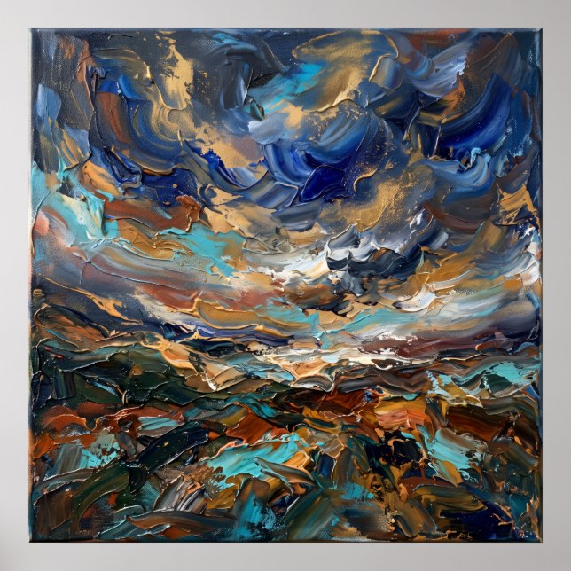 Storm Light Sacred Landscape Poster (Vorne)