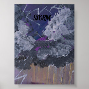 STORM POSTER DESIGN PAR L'ARTISTE PAULA REILLY.