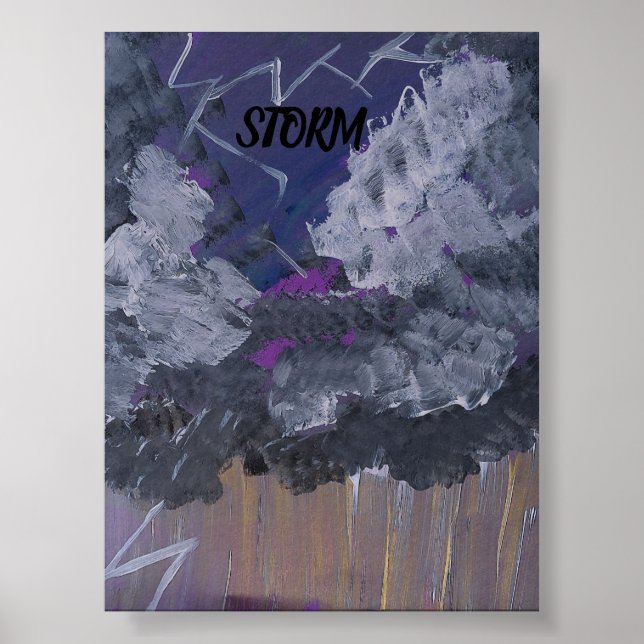 STORM POSTER DESIGN VON ARTIKEL PAULA REILLY. (Vorne)