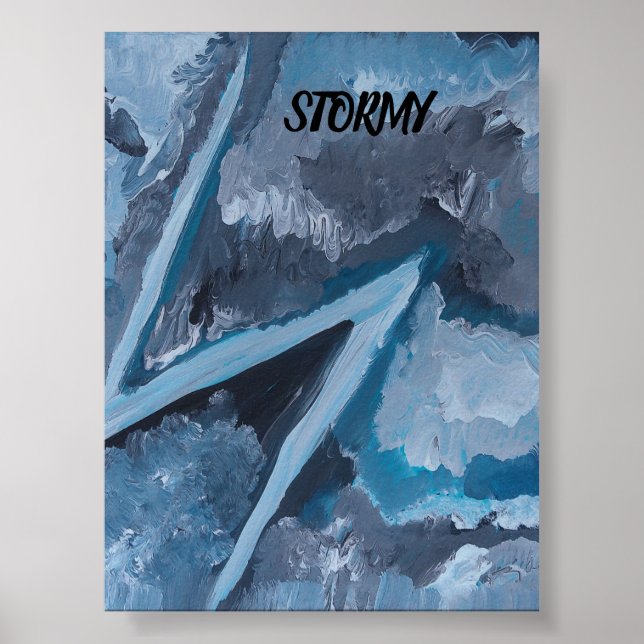 STORM POSTER VON KÜNSTLERN PAULA REILLY. (Vorne)