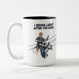 Storm Restoration Lineman Gift Zweifarbige Tasse