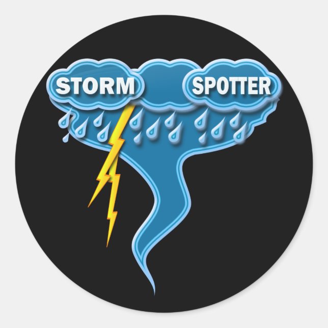STORM SPOTTER RUNDER AUFKLEBER (Vorderseite)