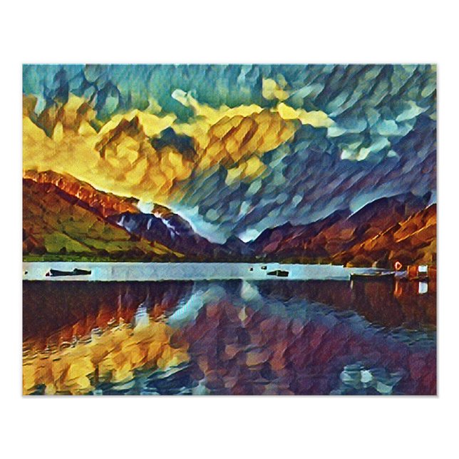 STORM ÜBER DEM SEE FOTODRUCK (Vorne)