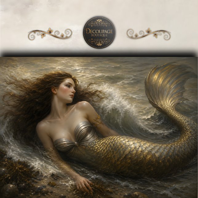 Stormwave Siren Decoupage Seidenpapier (Stormwave Siren Decoupage Tissue Paper)