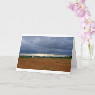 Stormy Agricultural Landscape Card Karte