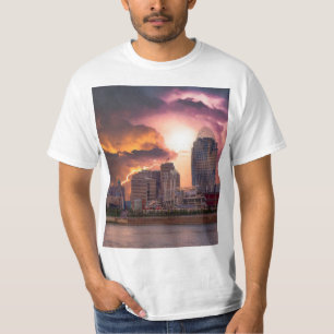 Stormy Cincinnati Great American Ball Park T - Shi T-Shirt